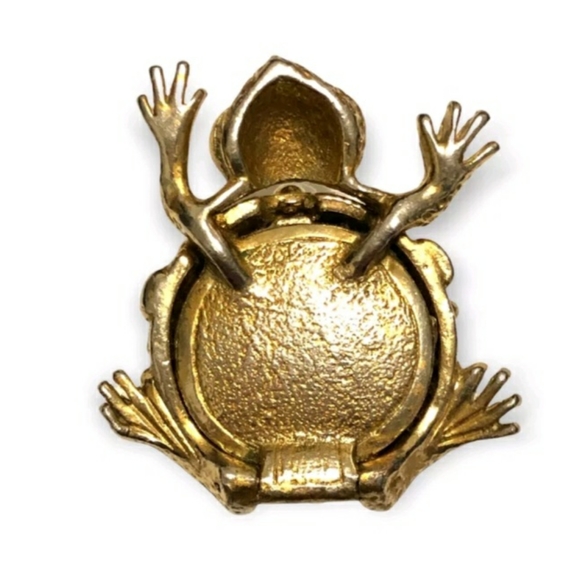 Vtg Helena Rubinstein Heavent Sent Frog Toad Perfume solid Trinket Red Eyes - Picture 5 of 5
